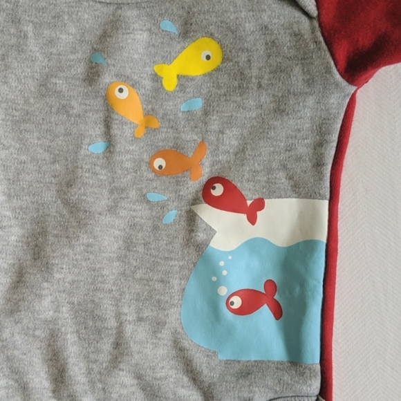 hema newborn baby fish bodysuit diaper shirt - Picture 2 of 6